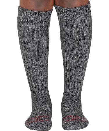 Alpacas of Montana Therapeutic Alpaca Socks - Over the Calf, Large Black - Ideal for Diabetic Neuropathy & Large Calves - Buy Online on GoSupps.com