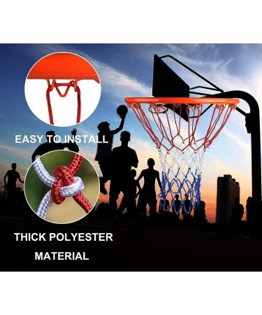 Goldwheat Heavy Duty Basketball Net Replacement - All Weather, Anti Whip, 12 Loops Standard Size - 2pc Set for Indoor/Outdoor Use - Buy Online on GoSupps.com
