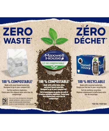 Maxwell House Decaffeinated Coffee Certified Compostable K-Cup Coffee Pods 30 Pods Decaf Decaf 120 count (Pack of 1) - Buy Online on GoSupps.com