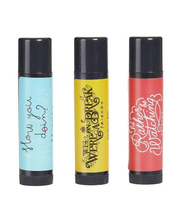 Friends TV Show Lip Balm Trio - Strawberry, Vanilla, Cherry Flavoured Set - Buy Online on GoSupps.com