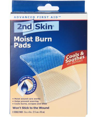 2nd Skin Moist Burn Pads, Large (3 x 4 Inches), 3-Count Large 3-Count - Buy Online on GoSupps.com
