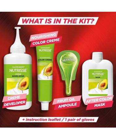 Garnier Nutrisse Ultra Color RP1 Pink Red Permanent Hair Dye 2 Count - Buy Online on GoSupps.com