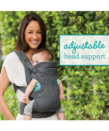Infantino Flip Advanced 4-in-1 Carrier - Ergonomic Convertible Front and Back Carry - Grey - Buy Online on GoSupps.com