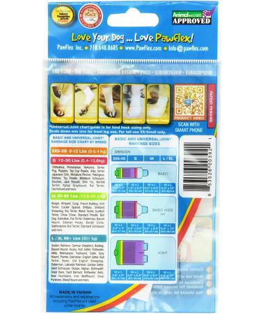 Pawflex Non-Adhesive Disposable Washable Reusable Pet Bandages - Small White (2 Standard, 2 Wide) - Buy Online on GoSupps.com