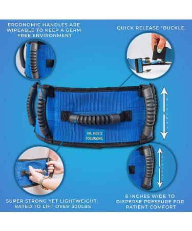 Dr. Moe's Solutions Deluxe Bariatric Gait Belt with Handles - Quick Release Buckle - Occupational Therapy Aid - Heavy Duty Design - Buy Online on GoSupps.com