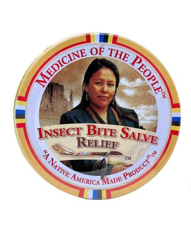 Insect Bite Salve for Alleviating Pain Swelling and Itching by Medicine of the People .75 oz (Pack of 3 Tins)