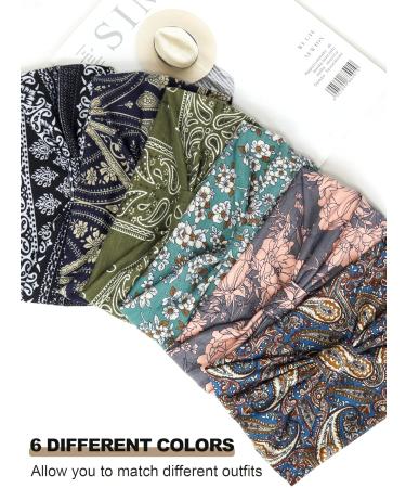 Buy Propog Wide Frontal Ligament Elastic Turban Headband - Boho Hair Wrap for Women | Multi-Colored Yoga Hair Straps - Size L | International Shipping - Buy Online on GoSupps.com