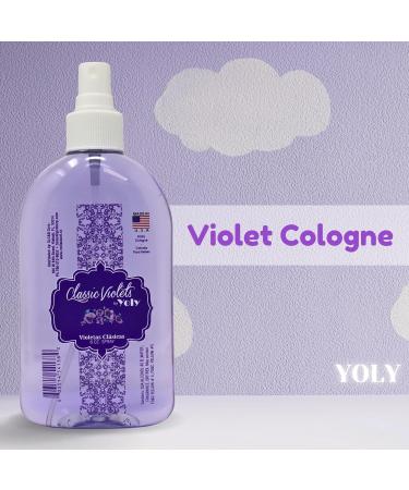 YOLY Classic Violets Cologne 8 Fl Oz Long-Lasting Traditional Scent Ideal for Babies & Adults Refreshing Floral Fragrance (Pack of 2) 8 Fl Oz (Pack of 2) - Buy Online on GoSupps.com