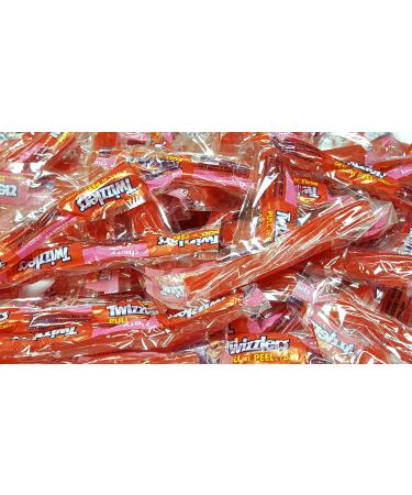 TWIZZLER Cherry Pull N Peel Licorice Red Single Twist Candy Wrapped 2 Pounds Single Twist Pack Cherry 2 Pound (Pack of 1)