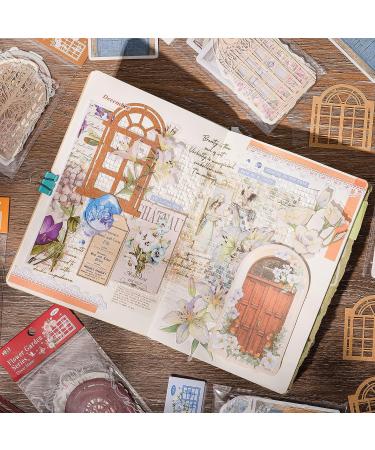 JOYCHOIC Vintage Garden Door Scrapbook Paper Pack - 90 Pcs | Scrapbooking Supplies for Art Journal, Planners, DIY Crafts | Aesthetic Bullet Kit Embellishments - Buy Online on GoSupps.com