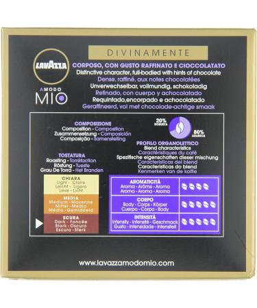  Lavazza Lavazza A Modo Mio Caf Espresso Divino 16 capsules - Lot de 2 - Buy Online on GoSupps.com