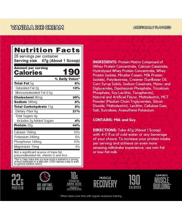 BSN SYNTHA-6 Vanilla Whey Protein Powder - 28 Servings, Micellar Casein & Milk Protein Isolate, Vanilla Ice Cream Flavor - Buy Online on GoSupps.com