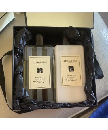 Jo Malone Lime Basil & Mandarin 100ml Body & Hand Wash & 100ml Body & Hand Lotion Gift Set - Buy Online on GoSupps.com