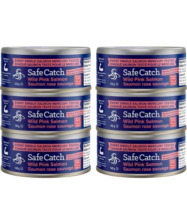 Safe Catch Wild Pacific Pink Salmon Canned Wild-Caught No Salt Added Skinless Boneless Salmon Fish Mercury Tested Kosher 6 Pack Can Salmon 5oz - Buy Online on GoSupps.com