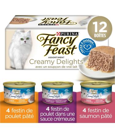Purina Fancy Feast Medleys Pat and Creamy Delights Wet Cat Food Variety Pack (24 Cans) (85 g) - Buy Online on GoSupps.com
