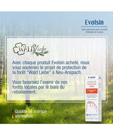 Evolsin Liquid treatment for nail fungus and toenails I Scientifically proven efficacy Suitable for diabetics I Nail Fungus Nail Polish for Toenails and Hands - Buy Online on GoSupps.com