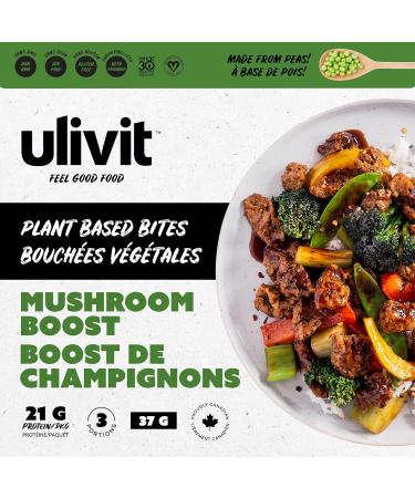 Ulivit Crumblz - Protein Bitez Variety Pack | 21g of Protein | High Protein Steak Crumbles | 0g Sugar | Gluten Free Soy Free | Keto Friendly | Non GMO | Vegan Plant Based Protein Meals | 3 pack Mushroom BBQ & Cowgirl Steak bitez 3-Packs - Buy Online on GoSupps.com