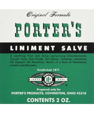 Porter's Liniment Salve 2 Ounce (Pack of 2) - Buy Online on GoSupps.com