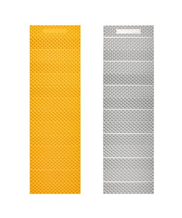 Featherstone Outdoor El Cordion Insulated R-Value 2.1 Sleeping Pad Closed Cell Foam Mat for Ultralight Backpacking Thru-Hiking and Camping Marigold