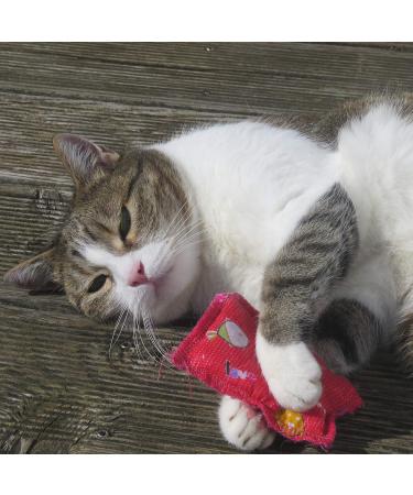 Joli Moulin Premium Baldrian Cat Toy - Eco-Friendly Cuddling Pillows (5 pcs) | Oeko-Tex 100 Certified for Happy Cats - Buy Online on GoSupps.com