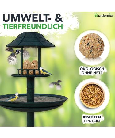 Gardemics Insect Dumplings for Wild Birds - 9 kg (100 Pieces) | Year-Round Protein Feed for Garden Biodiversity - Buy Online on GoSupps.com