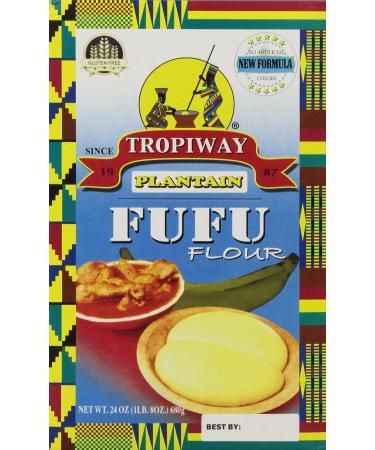 Plantain Fufu Flour 24oz 1.5 Pound (Pack of 1)