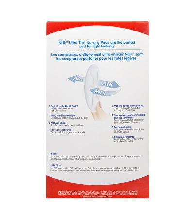 NUK Ultra Thin Disposable Nursing Pads - 66ct - Buy Online on GoSupps.com