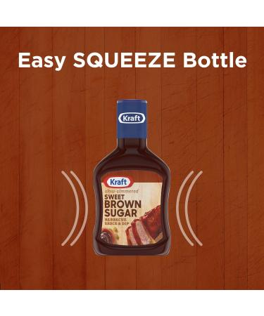 Kraft Sweet Brown Sugar Slow-Simmered Barbecue BBQ Sauce 18 oz Bottle (Pack of 2) Bundle With a Snack Scout Basting Brush - Buy Online on GoSupps.com