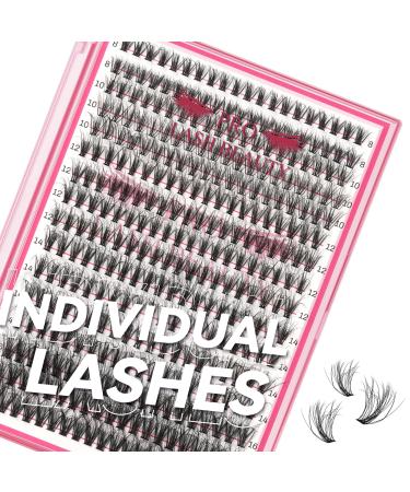 320 Pcs Individual Lashes 30D Mixed 3D Effect Lash Clusters 3D Fluffy Cluster Lashes that Look Like Eyelash Extensions DIY Lash Extension Self Application At Home (30D-D 8-16mix 3D Fluffy) 8-16 mix 30D-D(3D Fluffy)