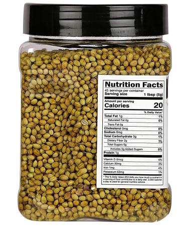 TAJ Premium Indian Coriander Seeds (Dhania) - 3 Pound Jar | High-Quality Coriander Whole - Buy Online on GoSupps.com