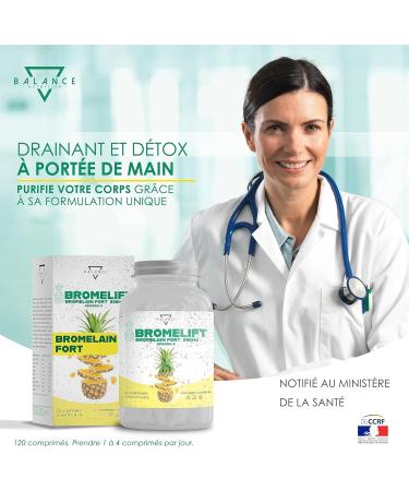 BROMELIFT Bromelain 2500 GDU/g - 120 TABLETS | Fast and Effective Weight Loss | Powerful and Fast Slimming Detox | Detox Complex with Bromelain Fennel Green Tea and Vitamin B12 Vegan - Buy Online on GoSupps.com