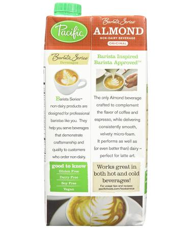 Pacific Barista Series Original Almond Beverage 32oz - 3 Pack | Dairy-Free & Vegan - Buy Online on GoSupps.com