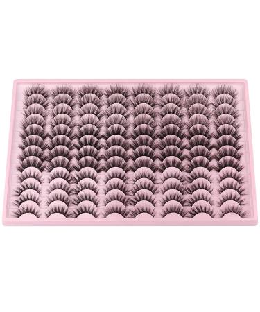 Fluffy Volume Wispy Russian Strip Lashes Bulk Wholesale - 48 Pairs Mixed C-3 Styles - Buy Online on GoSupps.com