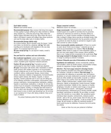 Webber Naturals Melatonin 1 mg 90 Quick Dissolve Tablets For Sleep Support Vegetarian - Buy Online on GoSupps.com