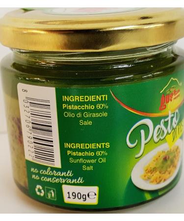 Pistachio Pesto 190g - Authentic Pesto di Pistacchi for Pasta & More - Buy Online on GoSupps.com