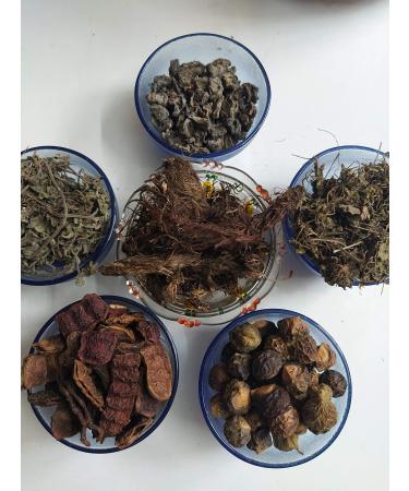 AmbeAyurveda - Hair Pack - Jatamansi Brahmi Bhringraj Amla Reetha Shikakai Raw - 150gm