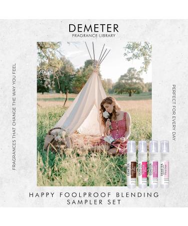DEMETER Happy Foolproof Blending Set Pink Grapefruit Fuzzy Navel Grass Vanilla Cake Batter Fresh Brewed Coffee Bulgarian Rose Apple Blossom Pixie Dust Set of 8 Perfumes - Buy Online on GoSupps.com