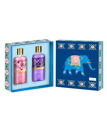 Vaadi Herbals Shower Gel Gift Set - Sulfate-Free Herbal Body Wash - Exotic Floral Gift Box (2 x 10.14 Fl.Oz) - Perfect for All Skin Types - Buy Online on GoSupps.com