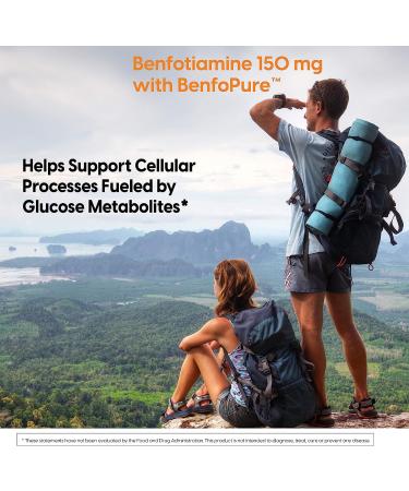 Doctor's Best Benfotiamine with BenfoPure 150mg - Non-GMO  Gluten-Free  Vegan Formula for Healthy Blood Sugar - 120 Veggie Caps - Buy Online on GoSupps.com