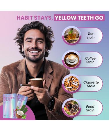 Gentle Teeth Whitening Strips - Bleaching Teeth Free of Peroxide for a Radiant Smile - Gentle Teeth Whitening - Teeth Whitening Strips - V06 - Buy Online on GoSupps.com