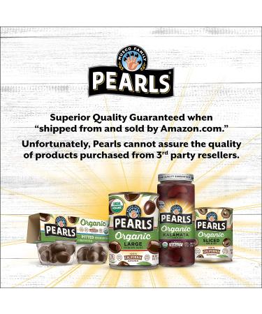 Organic Kalamata Pitted Greek Olives - 6oz, Pack of 6 Jars | Pearls Authentic & Delicious Greek Olives - Buy Online on GoSupps.com