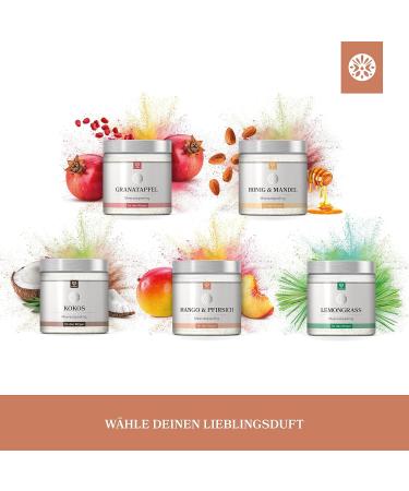 Buy Lowell 500g Body Peeling Sea Salt Scrub with Jojoba Oil - Mango & Peach | Nourishing Shower & Sauna Exfoliator - International Shipping Available - Buy Online on GoSupps.com