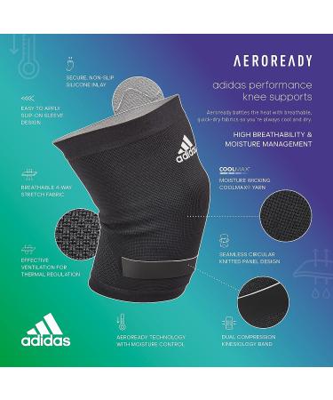 adidas Climacool Knee Support Sleeve - Large Size for Support in Training & Competitions - Buy Online on GoSupps.com