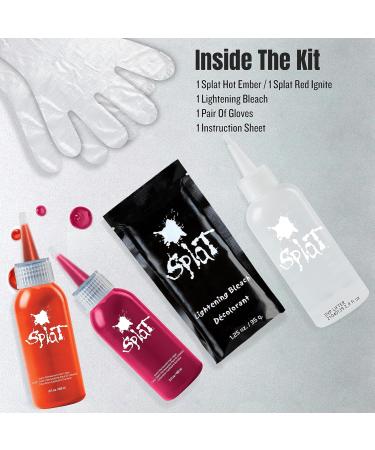 Splat Ombre Fire Semi-Permanent Fantasy Hair Color Kit - Vibrant International Shipping Available - Buy Online on GoSupps.com