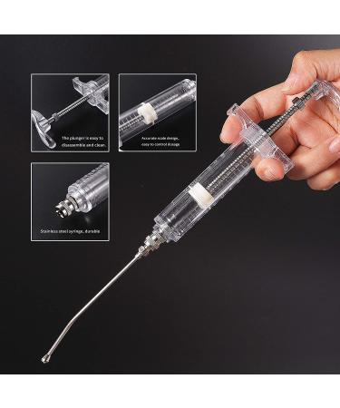 Adhere To Fly Baby Bird Parrot Manual Feeding Syringe Set with 6 Curved Gavage Tubes and Metal Spoon - 20ML - Buy Online on GoSupps.com
