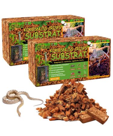 Riare 2 Pack natural coconut earth substrate for reptiles humus floor litter for turtles for plants land turtles scorpion spiders snake -2 x 650g (2 pack) - Buy Online on GoSupps.com
