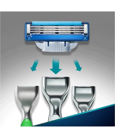 Gillette Mach3 Turbo Razor Blades Men Pack of 4 Razor Blade Refills Stronger Than Steel Blades Enhanced Lubrastrip - Buy Online on GoSupps.com