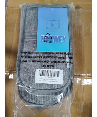 Narwey Travel Hanging Toiletry Wash Bag Makeup Organizer - Grey (Medium) | Women's Cosmetic Bag - Buy Online on GoSupps.com