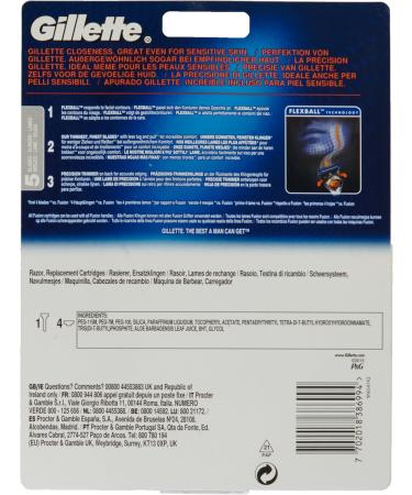 Buy Gillette Fusion ProGlide Blades for Men's Razors - 4 Pack | International Shipping Available - Buy Online on GoSupps.com
