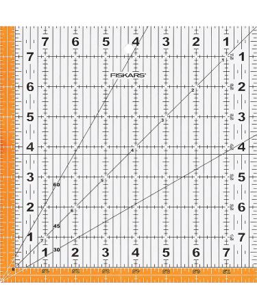 Fiskars 8.5x8.5 Square Acrylic Ruler (187200-1001) (187200-1000) - Buy Online on GoSupps.com